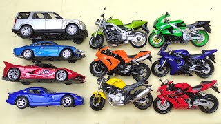 Various Diecast Model Cars amp Bikes Range Rover Ferrari Kawasaki Bike Yamaha Bike 47 [upl. by Noakes]