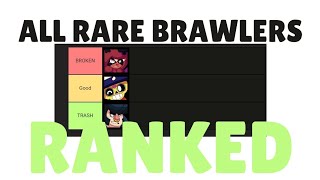 All Rare Brawlers RANKED [upl. by Atirhs]