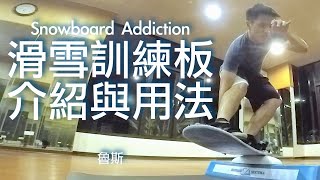 沒下雪也能練雪板招式？滑雪訓練板介紹與用法 Snowboard Addiction Training Board  Introduction amp How to use [upl. by Nile]