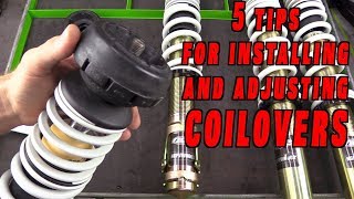 5 Tips For Coilover Adjustment and Installation [upl. by Letsirc]