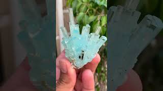 Natural Terminated Aquamarine Crystals Cluster aquamarine crystals cluster specimen [upl. by Nerot]