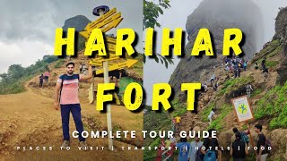 Harihar Fort । हरिहर किल्ला । Harihar Fort Trek Information । Harihar Gad  Harshadgad vlogs 37 🧗 [upl. by Zabrina]