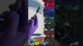 Pantone “Mineral Blue” Paint Match ASMR pantonecolor colormatching art [upl. by Hock885]