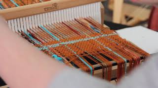 Weaving with a Doubled Up Weft with a Stick Shuttle [upl. by Middlesworth]