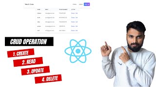 Learn Crud Using React Js in Hindi  CRUD Operation in ReactJs [upl. by Donoho]