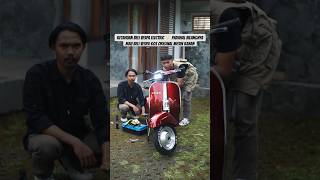 Tergoda Vespa Electric⚡️ vespalistrikvespaelectricelectricvespamotorlistrikjualvespabandung [upl. by Uliram]