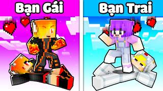 Sinh Tồn 1 Block FAN CUỒNG BẠN GÁI VS BẠN TRAI Trong Minecraft [upl. by Adnohral]