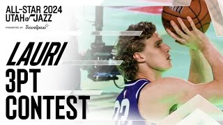 Lauri scores 25 in 3point contest ⭐️  UTAH JAZZ [upl. by Gnehp989]