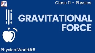 Gravitational Force  Physical World 4  CBSE Class 11 Physics Chapter 1 [upl. by Erminna]