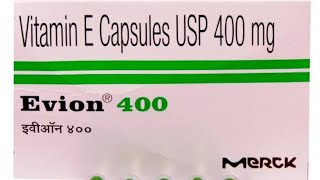 Evion 400 capsule uses in hindi  good treatment for hair ampskin Doses side effect [upl. by Clara]