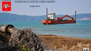 La Dragaggi srl  Ripascimento VoltoncinoOrbetello 2014 [upl. by Vatsug502]