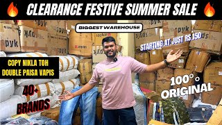 Indias only 100 ORIGINAL SURPLUS Warehouse  Wholesale Clearance  Cheapest Export Surplus Clothes [upl. by Maia340]