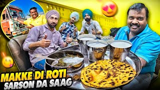 Punjab Ka Most Famous Makke Di Roti Sarson Da Saag 😘  Truck Modification  vlog [upl. by Ydnerb]