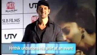 Hrithik unbuttons his shirt [upl. by Neelhtac353]