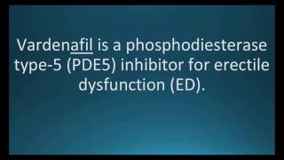 How to pronounce vardenafil Levitra Memorizing Pharmacology Flashcard [upl. by Ahsan]