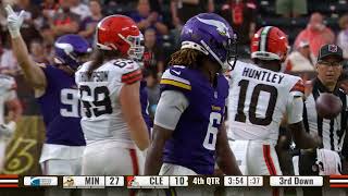 Minnesota Vikings Top Plays vs Cleveland Browns  2024 NFL Preseason Week 2 [upl. by Akehsat]