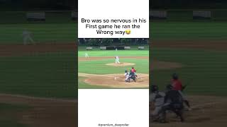 He was moving though😂💀 mlb baseball sports funny fail running run boy nervous anxiety [upl. by Gerdy]