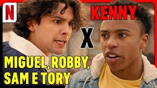 Miguel Robby Sam e Tory LUTAM contra Kenny no parque  Cobra Kai  Netflix Brasil [upl. by Jervis]