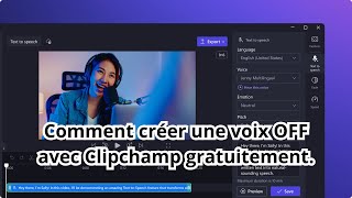 Comment créer une voix OFF avec Clipchamp gratuitement [upl. by Halimak696]