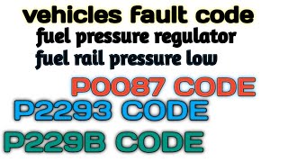 RAIL fuel pressure low Fuel pressure regulator p2293p229B [upl. by Stephine]