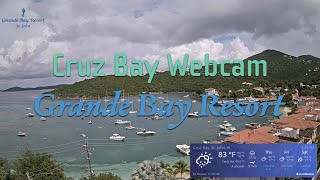 Grande Bay Resort live HD Webcam of Cruz Bay on St John [upl. by Kacy]