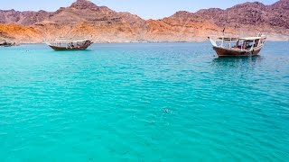 Dhow cruise and snorkeling in Khasab Musandam peninsula Oman [upl. by Brost900]