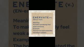 shorts vocabulary  ENERVATE [upl. by Myron]