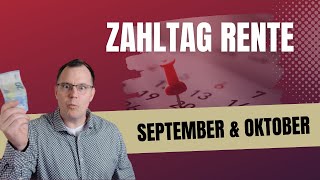 Wichtiger Termin Zahltag Rente am 3009 für September und Oktober 2024 [upl. by Leanahtan247]