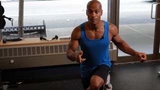 How to Do a Crossover Reverse Lunge  Back Workout [upl. by Cayser]