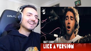 Matt Corby  Brother live for Like A Version Reaction [upl. by Kosse]