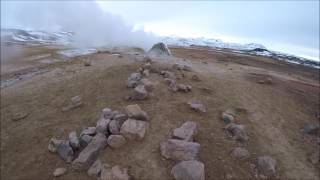 Námafjall fumaroles and mud pots Iceland 922017 [upl. by Alejandra]