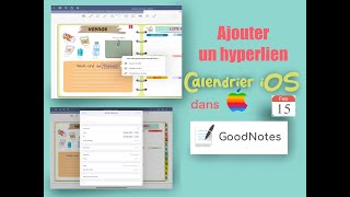 GOODNOTES amp Calendrier iOS  Hyperliens [upl. by Einnus]