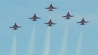 Patrouille Suisse 6x Northrop F5E Tiger II  Full Display at ILA Berlin Air Show 2014 [upl. by Erdnaet125]