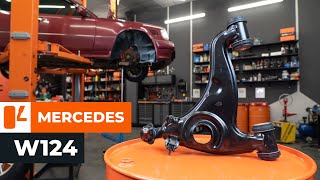 Comment remplacer un bras de suspension avant sur MERCEDES W124 TUTORIEL AUTODOC [upl. by Ansley566]