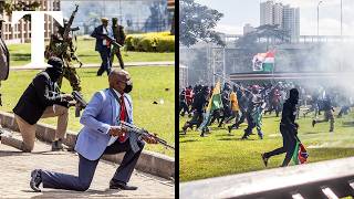 Kenya protests Ten dead as demonstrators storm parliament [upl. by Gisser]