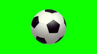 Green screen football ball spinning Free download animation footage [upl. by Dever]