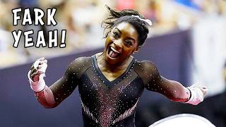 “Spready to the Underworld”  Simone Biles Gymnastics Ozzy Man Reviews [upl. by Ahsircal188]