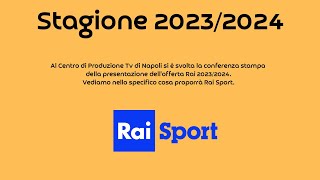 Palinsesto di Rai Sport per la stagione 20232024 [upl. by Trev508]