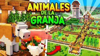 Construí un ZOOLÓGICO con ANIMALES de la GRANJA en MINECRAFT 🐮🐷 [upl. by Pinkerton]