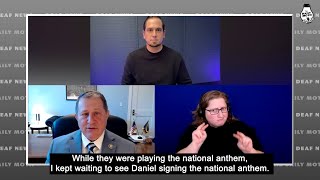 Interview with Congressman Morelle about Super Bowl ASL access [upl. by Bolme]