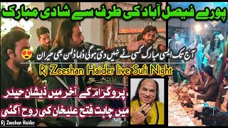 Kali Kali Zulfon Ke  Bilo Ni Tera Laal Ghagra  Rj Zeeshan Haider live sufi night  Qawali Event [upl. by Derf]