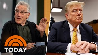 Robert De Niro on why he was at the court during Trump trial [upl. by Enileqcaj]