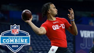 Best of Quarterback Workouts at the 2023 Scouting Combine [upl. by Bahe]