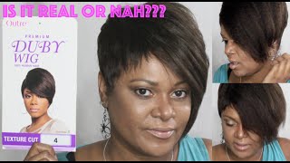 Is it REAL or NAH OUTRE Duby Wig 100 Human Hair  Texture Cut – 4 [upl. by Aloap707]