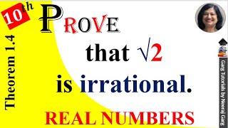 √2 is irrational Proof  Prove that Root 2 is Irrational easy Method  Contradiction Method Class 10 [upl. by Ellenrad]