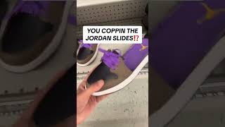 These Jordan slides ☠️😂 via solelocoTT shorts [upl. by Vacla2]