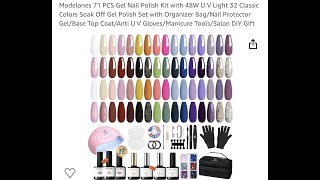 Modelones 71pc Gel Nail Polish Kit [upl. by Federica280]