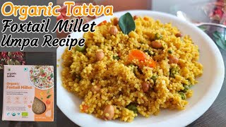 Organic Tattva Foxtail Millet Review  Foxtail Millet Upma Recipe  How to cook Foxtail Millet [upl. by Dorisa]