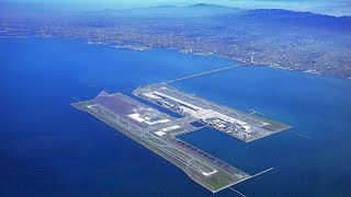 El primer aeropuerto del mundo construido en el mar  Aeropuerto internacional de Kansai [upl. by Frohne]