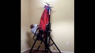 Inversion Ab workout  IronMan LXT850 Locking Inversion Therapy Table Demo [upl. by Panthia]